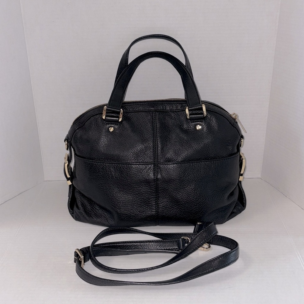 Michael Kors Black Leather Bag Convertible Shoulder Hand Bag Purse - Picture 4 of 15